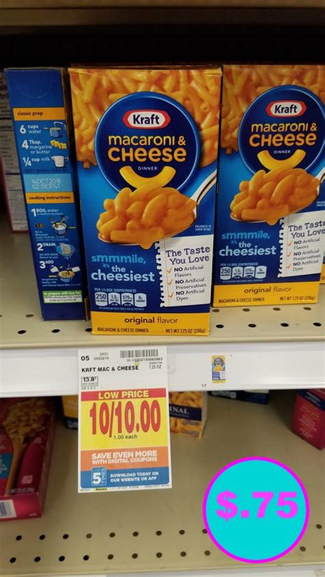 Kraft Mac And Cheese just $.75 - Kroger Couponing