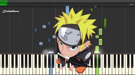 Blue Bird Naruto Piano Tutorial Easy - YouTube