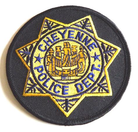 CHEYENNE POLICE WYOMING BADGE PATCH - POLICE BADGE EU