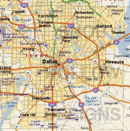 Dallas Map - Free Printable Maps