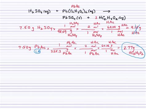 ⏩SOLVED:Solutions of sulfuric acid and lead(II) acetate react to ...