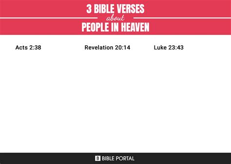 3 Bible Verses about People In Heaven?