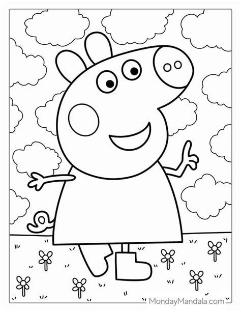 Peppa Coloring Pages Free