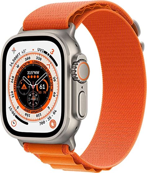 Apple Watch Ultra [GPS + Cellular 49mm] Smart Watch w/Rugged Titanium ...