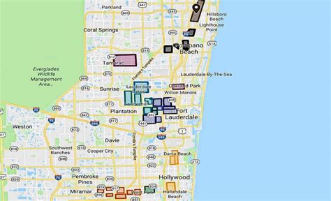 Broward County Gangs Map Of Fort Lauderdale, Pomapno, Miramar, More ...