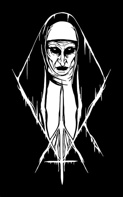 Scary Nun Drawing