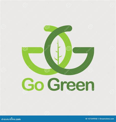 Go Green Logo Company - Vector File Stock Vector - Illustration of ...