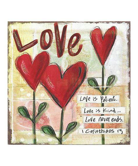 Look at this #zulilyfind! 'Love Is Patient' Wall Plaque by Jozie B # ...