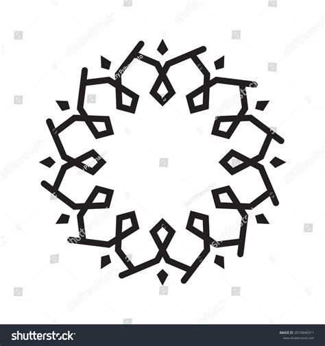 Islamic Geometric Pattern Logo Icon Stock Vector (Royalty Free ...