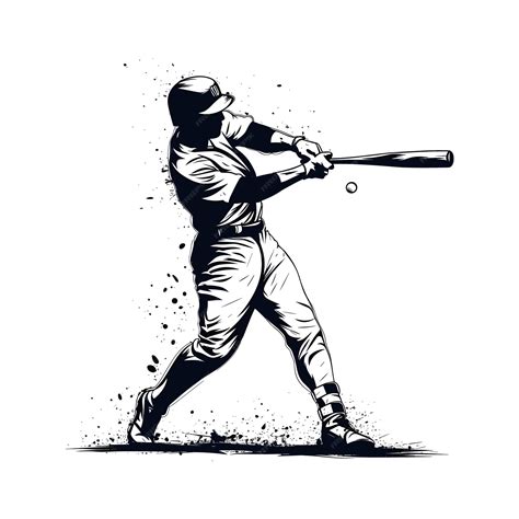 Premium Vector | A man hitting baseball vector illustration