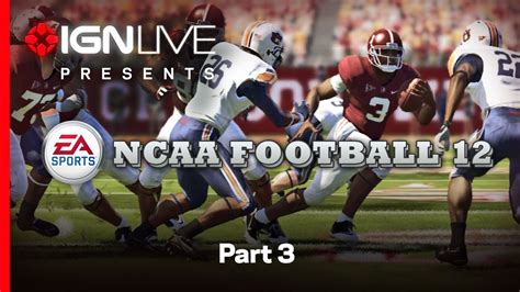 NCAA Football 12: Live Gameplay & Q&A - Part 3 - YouTube