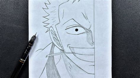 Zoro Face Drawing