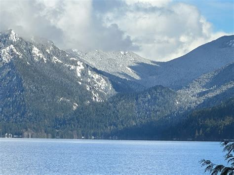 Lake Crescent | Lake Crescent Snow Dusted Mountains. Katheri… | Flickr