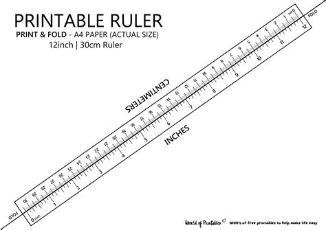 Printable Ruler - Free Accurate Ruler Inches, CM, MM - World of Printables