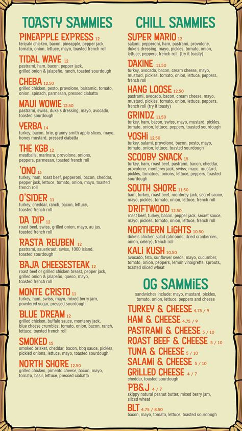 MENU - Duke's Deli