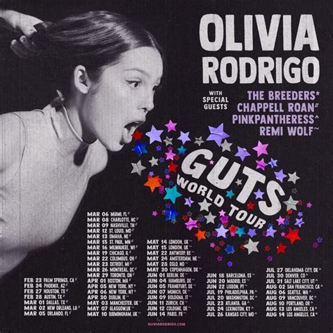 Olivia Rodrigo Announces 'GUTS' World Tour Dates