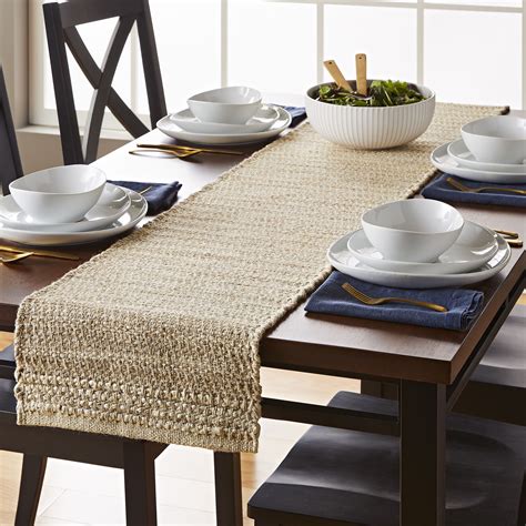 Better Homes & Gardens Jute Natural - color Table Runner - 14"x72 ...