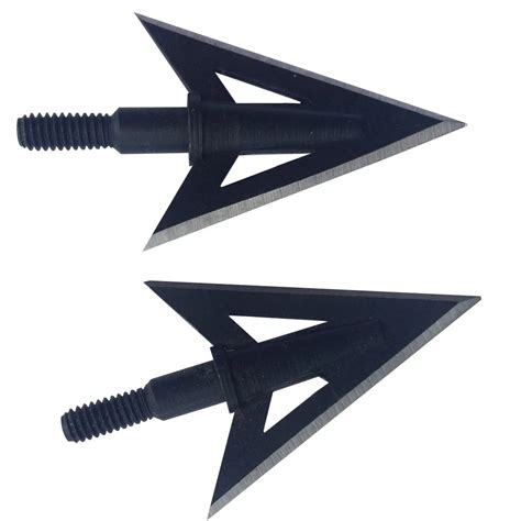 6pcs a lot Steel Broadheads 100 Grain Arrow Heads Tips Arrow Points ...