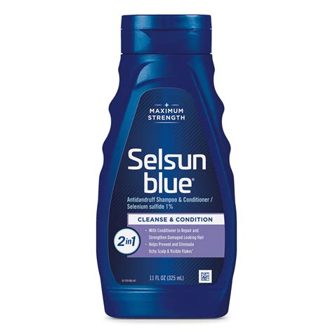 Selsun Blue 2-in-1 Dandruff Shampoo / Conditioner (11 Oz) - Walmart.com ...