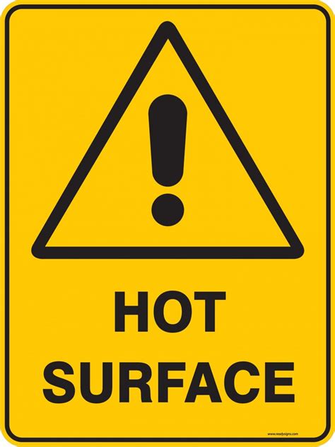 Warning Sign - HOT SURFACE - Property Signs