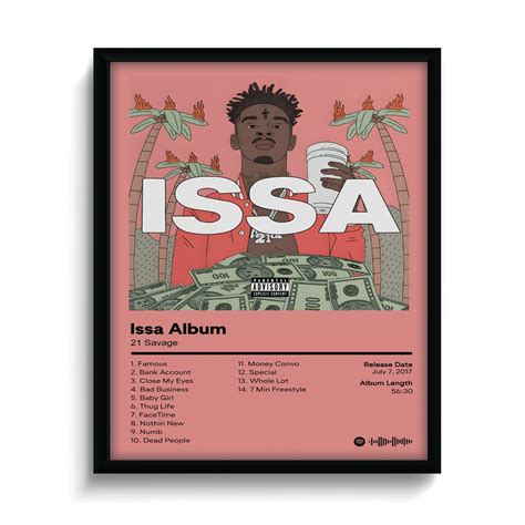 21 Savage - Issa Album - Album Cover Poster sold by Emad Ahmed | SKU ...