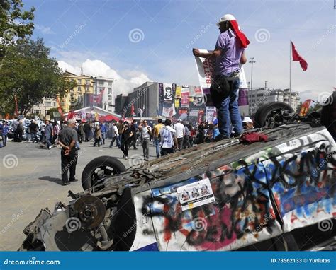 Taksim Gezi Park Protests and Events. Taksim Square Burned a Pol ...