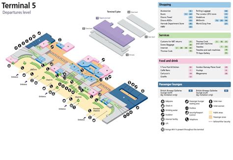 Heathrow International Airport UK Terminal Maps, LHR Information and ...