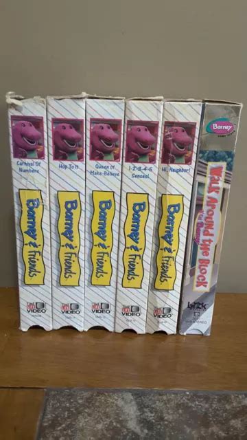 BARNEY & FRIENDS Time Life VHS Tapes, Lot of 5 +1, 1992 Rare NOS EUR 58 ...