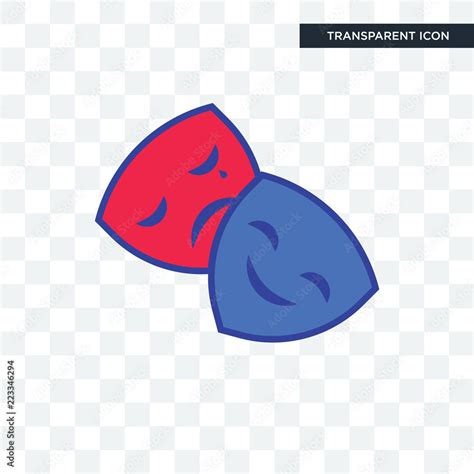 drama club vector icon isolated on transparent background, drama club ...