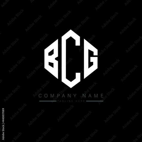 BCG letter logo design with polygon shape. BCG polygon logo monogram ...