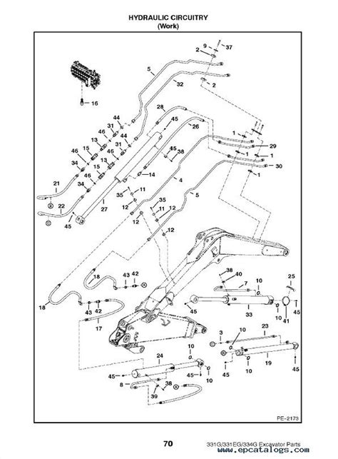 Bobcat 331 & 331E & 334 G-Series Excavator Parts Manual