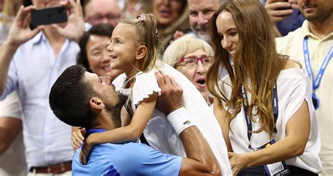 Novak Djokovic Celebrates U.S. Open Win With Wife Jelena & Their Two ...