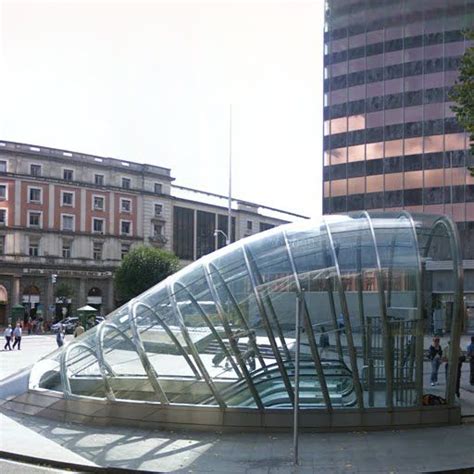 Norman Foster, Bilbao Metro Stations, 2010, Bilbao, Spain - street view ...