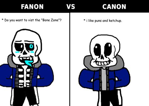 Fanon VS Canon by JustinCalhoun on DeviantArt