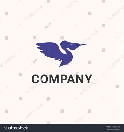 Flying Pelican Flat Vector Logo Stock Vector (Royalty Free) 2135288133 ...