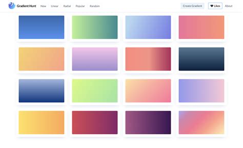 Gradient Hunt - Beautiful Color Gradients