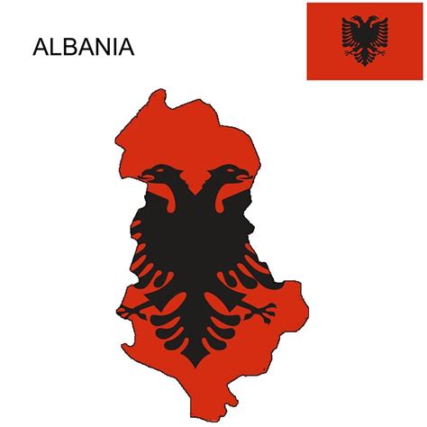 Albania Flag Map and Meaning | Mappr