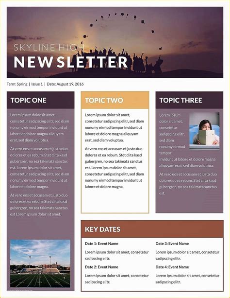 Free Newsletter Templates Word Of Microsoft Newsletter Templates ...