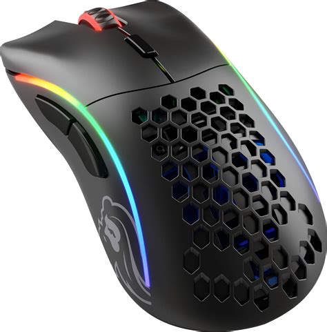 Glorious Model D Wireless Optical RGB Honeycomb Gaming Mouse Matte ...