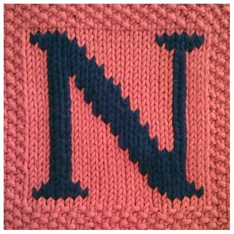 PDF Knitting pattern capital letter N afghan / by FionaKelly