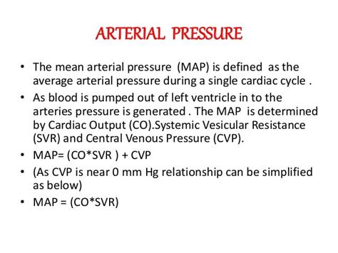 Arterial pressure