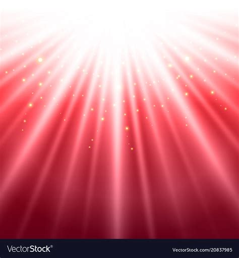 Abstract red shining light top magic Royalty Free Vector