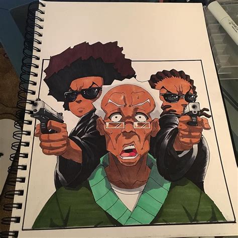 The Boondocks Cartoon, Boondocks Drawings, Boondocks Characters, Cool ...