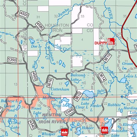 Ottawa National Forest Visitor Map 2011 East Half by US Forest Service ...