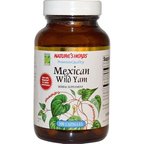 Nature's Herbs, Mexican Wild Yam, 100 Capsules - iHerb