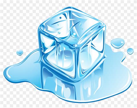 Ice Cream Ice Cube Melting - Illustrator Ice Cube Vector - Free ...