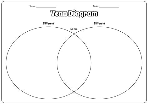 Compare And Contrast Chart Template