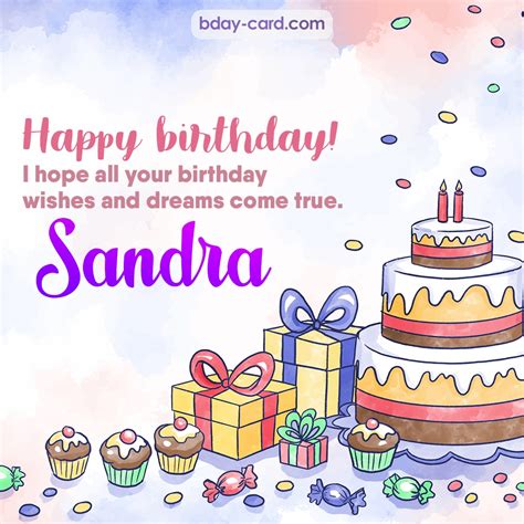 Happy Birthday Sandra Cake