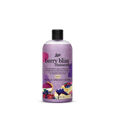 Boots, Boots Berry Bliss Cheesecake Shower Gel, Bubble bath & Shampoo ...