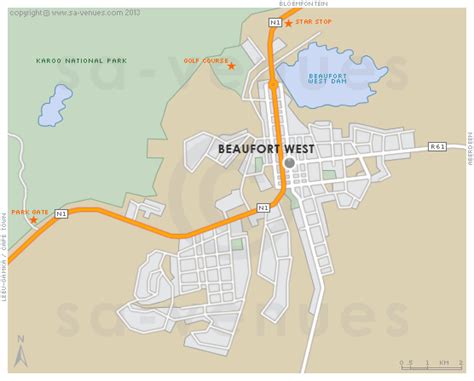 Beaufort West Map